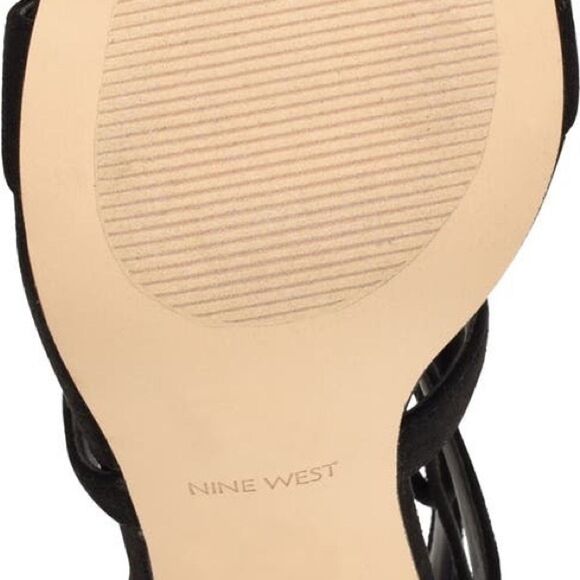 NINE WEST 10M Strappy Stilettos Sandal Ankle Wrap Heeled Dress high heels shoes - Picture 9 of 11